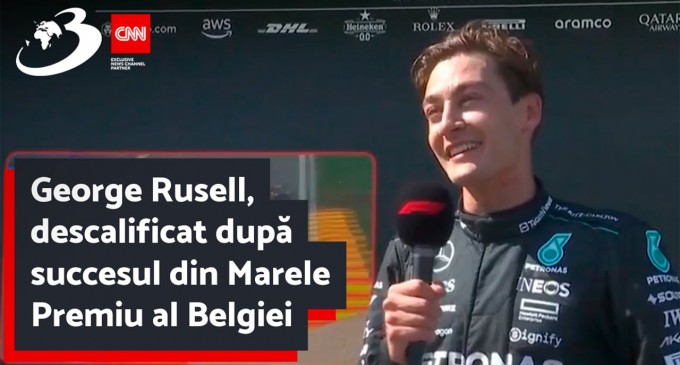 George Rusell, descalificat după succesul din Marele Premiu al Belgiei