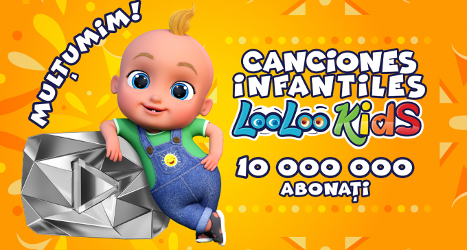 LooLoo Kids primește al doilea „buton de diamant” din partea YouTube pentru canalul său în limba spaniolă