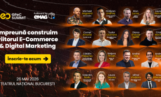 Agenda GPeC SUMMIT 26 Mai 2026 este publicată: 16 speakeri, Conferință, Expo, Networking și content practic despre ce funcționează acum și ce urmează în E-Commerce & Digital Marketing