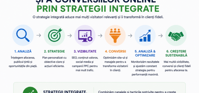 Creșterea vizibilității și a conversiilor online prin strategii integrate