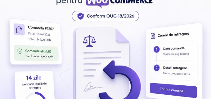 Obligatorie din 19 iunie 2026: funcția digitală de retragere din contract. O soluție românească pentru magazinele WooCommerce