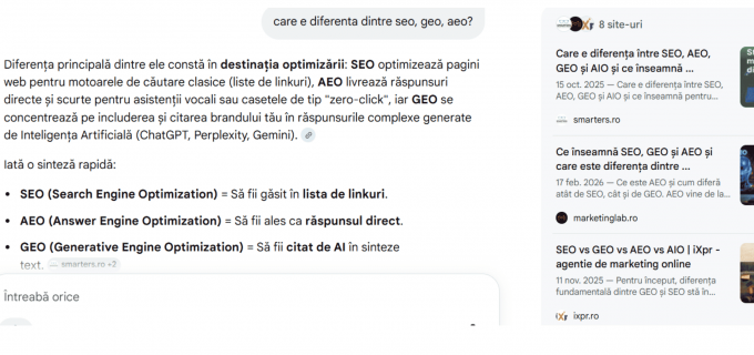 GEO, AEO și ce nu vă spune nimeni despre vizibilitatea în AI în 2026
