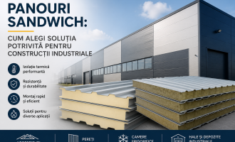 Panouri sandwich: cum alegi soluția potrivită pentru construcții industriale