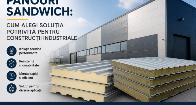 Panouri sandwich: cum alegi soluția potrivită pentru construcții industriale