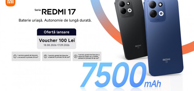 Xiaomi aduce în România seria REDMI 17, cu o baterie de 7.500 mAh, un ecran generos de 6,9 inch și rezistență pentru utilizarea zilnică