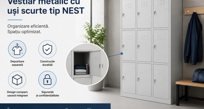 Ce este un vestiar metalic cu uși scurte tip NEST și când merită ales