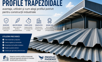 Profile trapezoidale: avantaje, utilizări și cum alegi profilul potrivit pentru construcții industriale