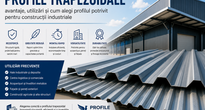Profile trapezoidale: avantaje, utilizări și cum alegi profilul potrivit pentru construcții industriale