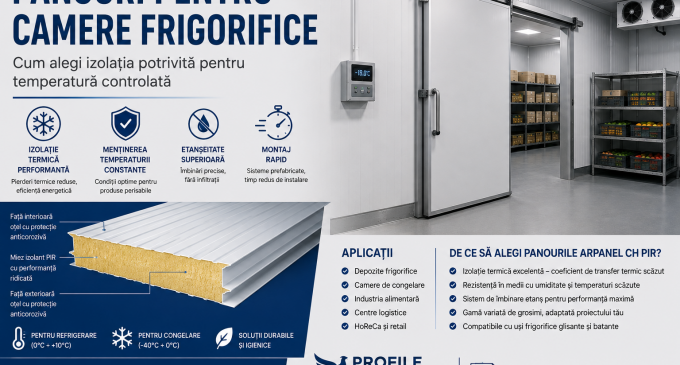 Panouri pentru camere frigorifice: cum alegi izolația potrivită pentru temperatură controlată