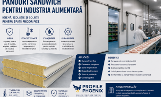 Panouri sandwich pentru industria alimentară: igienă, izolație și soluții pentru spații frigorifice