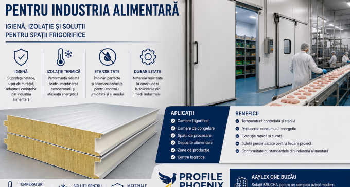 Panouri sandwich pentru industria alimentară: igienă, izolație și soluții pentru spații frigorifice