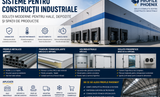 Sisteme pentru construcții industriale: soluții moderne pentru hale, depozite și spații de producție