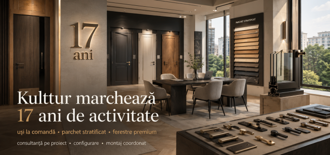 Kulttur marchează 17 ani de activitate în piața finisajelor premium din România