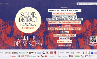 Sound District Floreasca debutează vineri, 11 septembrie, cu Teatrul de Operetă „Ion Dacian” și Robin and the Backstabbers