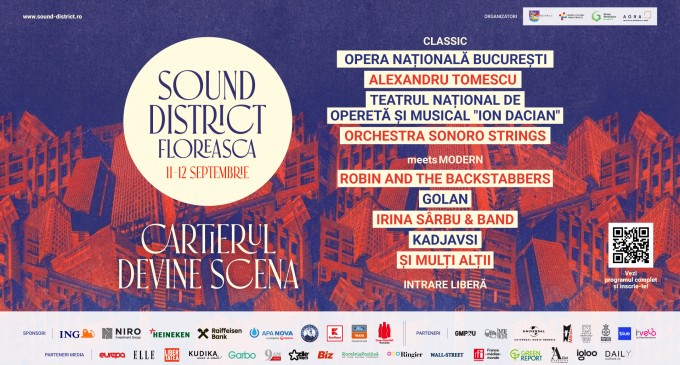 Sound District Floreasca debutează vineri, 11 septembrie, cu Teatrul de Operetă „Ion Dacian” și Robin and the Backstabbers