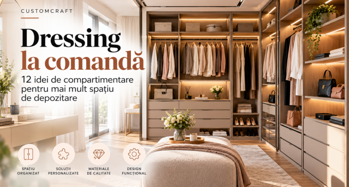 Dressing la comandă: 12 idei de compartimentare pentru mai mult spațiu de depozitare