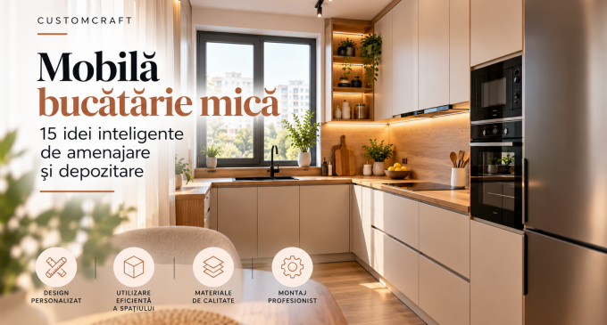 Mobilă pentru bucătărie mică: 15 idei inteligente de amenajare și depozitare