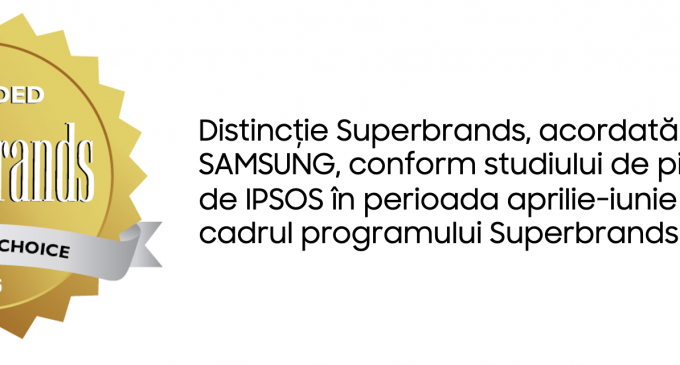 Încrederea se construiește prin inovație: Samsung obține statutul Consumer Superbrand România 2026–2027