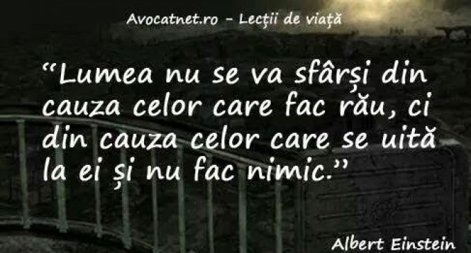 De ce sprijinim diverse acţiuni civice şi descurajăm abuzuri şi comportamente agresive ale unor indivizi? Partea Întâi