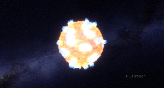INEDIT!Explozia spectaculoasă a unei stele a fost exemplificată de către NASA!