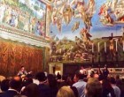Reprezentație artistică în Capela Sixtină a chitaristului The Edge