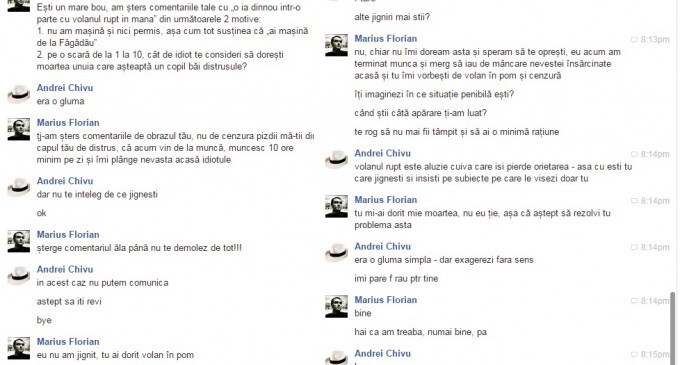 STENOGRAME- Defectologul jurnalist cu şapte capete:,, …cenzura pizd_ mă-ti_ din capul tău…Ești un mare bo_…cât de id_ot te consideri…”