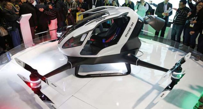 Drona Ehang184 și interesul EAU pentru a le promova