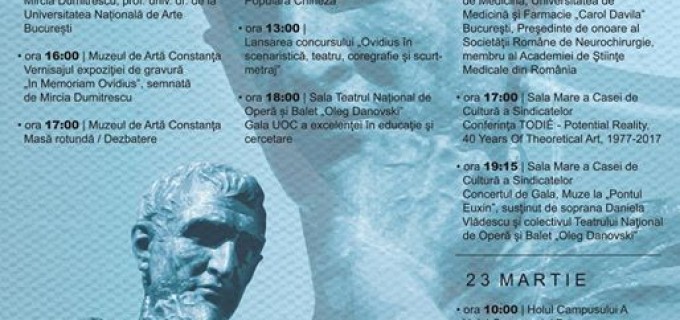 Eveniment cultural de excepţie la Constanţa, în cinstea poetului Ovidiu