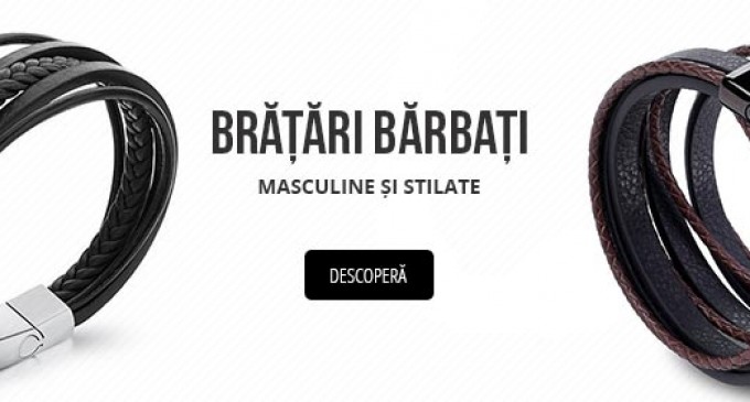 Brățări bărbătești din piele pentru toate gusturile