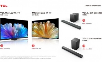 TCL laureat la Red Dot Awards, câștigător al premiului pentru design de produs 2022